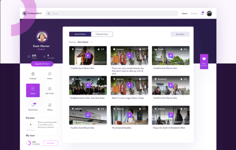CampusReel screenshot 2